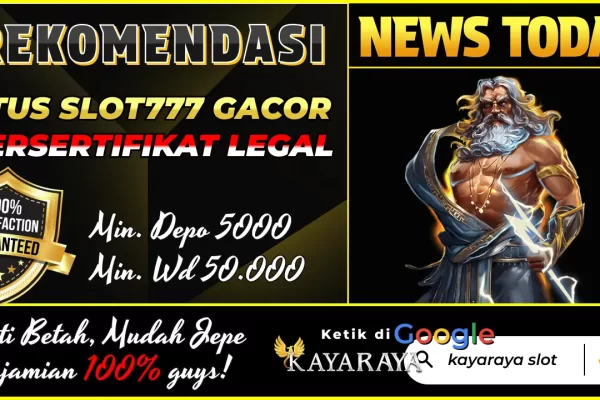 situs slot777 bersertifikat legal
