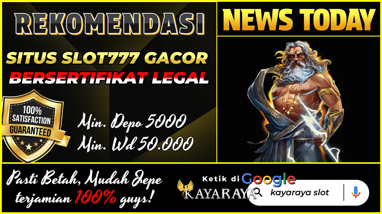 situs slot777 bersertifikat legal