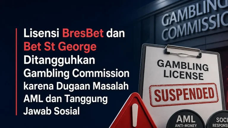 Lisensi BresBet dan Bet St George Ditangguhkan Gambling Commission karena Dugaan Masalah AML dan Tanggung Jawab Sosial