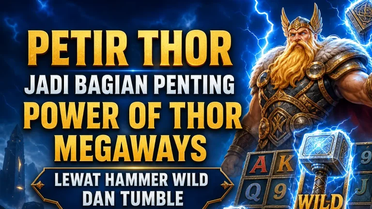 Petir Thor Jadi Bagian Penting Power of Thor Megaways lewat Hammer Wild dan Tumble